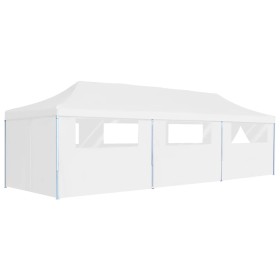 Faltbares Pop-up-Partyzelt mit 8 Wänden weiß 3x9 m von vidaXL, Zelte und Pavillons - Ref: Foro24-48874, Preis: 377,47 €, Raba...