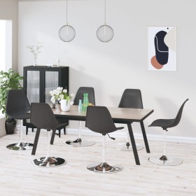 Swivel dining chairs 6 units PP gray by vidaXL, dining chairs - Ref: Foro24-3085287, Price: 260,76 €, Discount: %