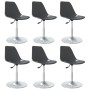 Sillas de comedor giratorias 6 unidades PP gris de vidaXL, Sillas de comedor - Ref: Foro24-3085287, Precio: 260,99 €, Descuen...