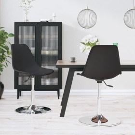 Swivel dining chairs 2 units PP gray by vidaXL, dining chairs - Ref: Foro24-338265, Price: 80,38 €, Discount: %