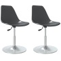 Swivel dining chairs 2 units PP gray by vidaXL, dining chairs - Ref: Foro24-338265, Price: 80,38 €, Discount: %