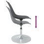 Swivel dining chairs 2 units PP gray by vidaXL, dining chairs - Ref: Foro24-338265, Price: 80,38 €, Discount: %