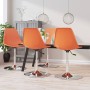 Drehbare Esszimmerstühle 4 Einheiten PP orange von vidaXL, Essstühle - Ref: Foro24-338282, Preis: 174,99 €, Rabatt: %