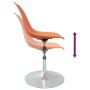 Sillas de comedor giratorias 4 unidades PP naranja de vidaXL, Sillas de comedor - Ref: Foro24-338282, Precio: 174,16 €, Descu...