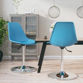 Swivel dining chairs 2 units PP blue by vidaXL, dining chairs - Ref: Foro24-338277, Price: 94,99 €, Discount: %