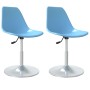 Sillas de comedor giratorias 2 unidades PP azul de vidaXL, Sillas de comedor - Ref: Foro24-338277, Precio: 94,74 €, Descuento: %