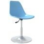 Sillas de comedor giratorias 2 unidades PP azul de vidaXL, Sillas de comedor - Ref: Foro24-338277, Precio: 94,74 €, Descuento: %