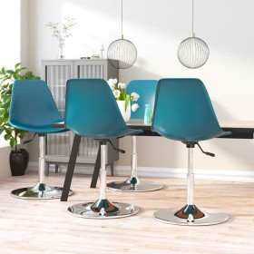 Swivel dining chairs 4 units PP turquoise by vidaXL, dining chairs - Ref: Foro24-338270, Price: 182,99 €, Discount: %