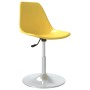 Sillas de comedor giratorias 2 unidades PP amarillo de vidaXL, Sillas de comedor - Ref: Foro24-338271, Precio: 100,97 €, Desc...