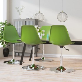 Sillas de comedor giratorias 4 unidades PP verde de vidaXL, Sillas de comedor - Ref: Foro24-338280, Precio: 162,25 €, Descuen...