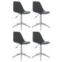 Swivel dining chairs 4 units light gray PP by vidaXL, dining chairs - Ref: Foro24-3085313, Price: 198,79 €, Discount: %