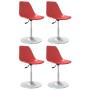 Swivel dining chairs 4 units PP red by vidaXL, dining chairs - Ref: Foro24-338274, Price: 144,99 €, Discount: %