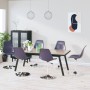 Swivel dining chairs 6 units PP lilac by vidaXL, dining chairs - Ref: Foro24-3085292, Price: 248,67 €, Discount: %