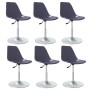 Swivel dining chairs 6 units PP lilac by vidaXL, dining chairs - Ref: Foro24-3085292, Price: 248,67 €, Discount: %