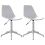 Sillas de comedor giratorias 2 unidades PP blanco de vidaXL, Sillas de comedor - Ref: Foro24-338292, Precio: 121,61 €, Descue...