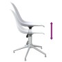 Swivel dining chairs 2 units PP white by vidaXL, dining chairs - Ref: Foro24-338292, Price: 121,99 €, Discount: %