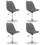 Swivel dining chairs 4 units light gray fabric by vidaXL, dining chairs - Ref: Foro24-338319, Price: 277,10 €, Discount: %