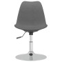 Sillas de comedor giratorias 4 unidades tela gris claro de vidaXL, Sillas de comedor - Ref: Foro24-338319, Precio: 252,99 €, ...