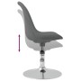 Swivel dining chairs 4 units light gray fabric by vidaXL, dining chairs - Ref: Foro24-338319, Price: 277,10 €, Discount: %