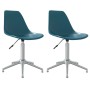 Swivel dining chairs 2 units PP turquoise by vidaXL, dining chairs - Ref: Foro24-338298, Price: 109,95 €, Discount: %