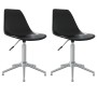 Sillas de comedor giratorias 2 unidades PP negro de vidaXL, Sillas de comedor - Ref: Foro24-338296, Precio: 119,84 €, Descuen...