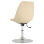 Swivel dining chairs 6 units cream fabric by vidaXL, dining chairs - Ref: Foro24-3085366, Price: 366,45 €, Discount: %