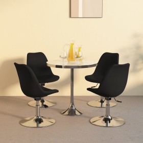 Sillas de comedor giratorias 4 unidades tela negro de vidaXL, Sillas de comedor - Ref: Foro24-338327, Precio: 337,87 €, Descu...