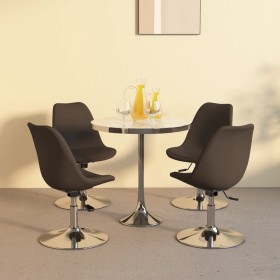 Swivel dining chairs 4 units dark brown fabric by vidaXL, dining chairs - Ref: Foro24-338325, Price: 181,99 €, Discount: %