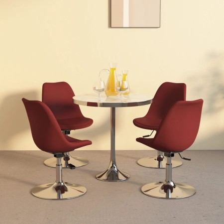 Swivel dining chairs 4 units red red fabric by vidaXL, dining chairs - Ref: Foro24-338329, Price: 233,99 €, Discount: %