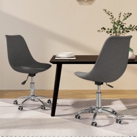 Swivel dining chairs, 2 units, dark gray fabric by vidaXL, dining chairs - Ref: Foro24-338339, Price: 91,99 €, Discount: %