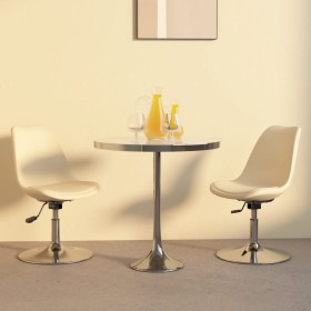 Swivel dining chairs 2 units cream fabric by vidaXL, dining chairs - Ref: Foro24-338336, Price: 128,97 €, Discount: %