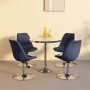 Sillas de comedor giratorias 4 unidades tela azul de vidaXL, Sillas de comedor - Ref: Foro24-338321, Precio: 277,32 €, Descue...