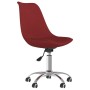 Sillas de comedor giratorias 4 unidades tela rojo tinto de vidaXL, Sillas de comedor - Ref: Foro24-3085384, Precio: 279,52 €,...