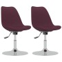 Swivel dining chairs, 2 units, purple fabric by vidaXL, dining chairs - Ref: Foro24-338332, Price: 174,78 €, Discount: %