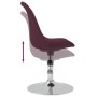 Swivel dining chairs, 2 units, purple fabric by vidaXL, dining chairs - Ref: Foro24-338332, Price: 174,78 €, Discount: %