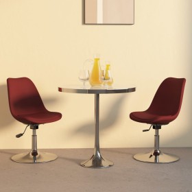 Swivel dining chairs 2 units red red fabric by vidaXL, dining chairs - Ref: Foro24-338328, Price: 151,99 €, Discount: %