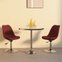 Swivel dining chairs 2 units red red fabric by vidaXL, dining chairs - Ref: Foro24-338328, Price: 151,24 €, Discount: %