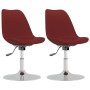 Sillas de comedor giratorias 2 unidades tela rojo tinto de vidaXL, Sillas de comedor - Ref: Foro24-338328, Precio: 151,24 €, ...