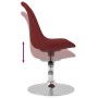 Sillas de comedor giratorias 2 unidades tela rojo tinto de vidaXL, Sillas de comedor - Ref: Foro24-338328, Precio: 151,24 €, ...