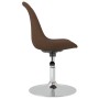 Swivel dining chairs 6 units brown fabric by vidaXL, dining chairs - Ref: Foro24-3085359, Price: 402,53 €, Discount: %