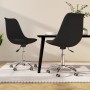 Swivel dining chairs 2 units black fabric by vidaXL, dining chairs - Ref: Foro24-338349, Price: 127,96 €, Discount: %