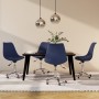 Swivel dining chairs 4 units blue fabric by vidaXL, dining chairs - Ref: Foro24-3085380, Price: 245,03 €, Discount: %