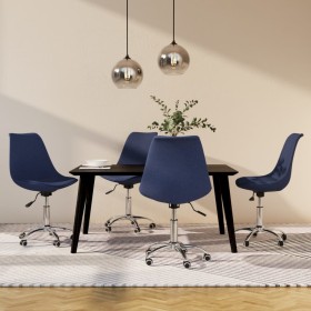 Swivel dining chairs 4 units blue fabric by vidaXL, dining chairs - Ref: Foro24-3085380, Price: 245,99 €, Discount: %