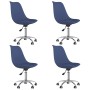 Swivel dining chairs 4 units blue fabric by vidaXL, dining chairs - Ref: Foro24-3085380, Price: 245,99 €, Discount: %