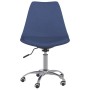 Swivel dining chairs 4 units blue fabric by vidaXL, dining chairs - Ref: Foro24-3085380, Price: 245,99 €, Discount: %