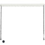 Retractable awning with cream-colored LED lights 350x150 cm by vidaXL, Awnings - Ref: Foro24-145926, Price: 64,86 €, Discount: %