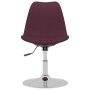 Sillas de comedor giratorias 6 unidades tela morada de vidaXL, Sillas de comedor - Ref: Foro24-3085364, Precio: 401,14 €, Des...