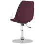 Sillas de comedor giratorias 6 unidades tela morada de vidaXL, Sillas de comedor - Ref: Foro24-3085364, Precio: 401,14 €, Des...