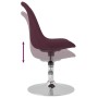 Sillas de comedor giratorias 6 unidades tela morada de vidaXL, Sillas de comedor - Ref: Foro24-3085364, Precio: 401,14 €, Des...