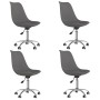 Swivel dining chairs 4 units dark gray fabric by vidaXL, dining chairs - Ref: Foro24-3085378, Price: 217,53 €, Discount: %